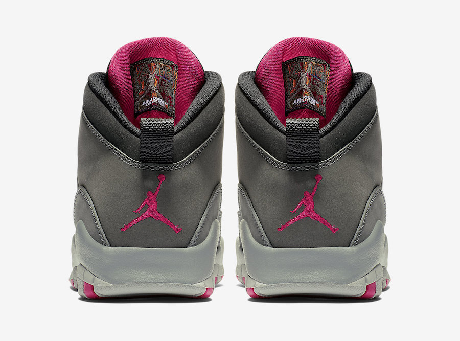 pink and grey jordans 10