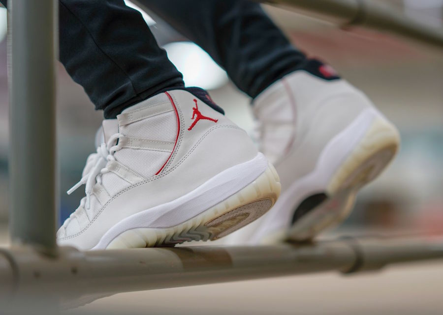 Air Jordan 11 Platinum Tint On-Feet Release Date