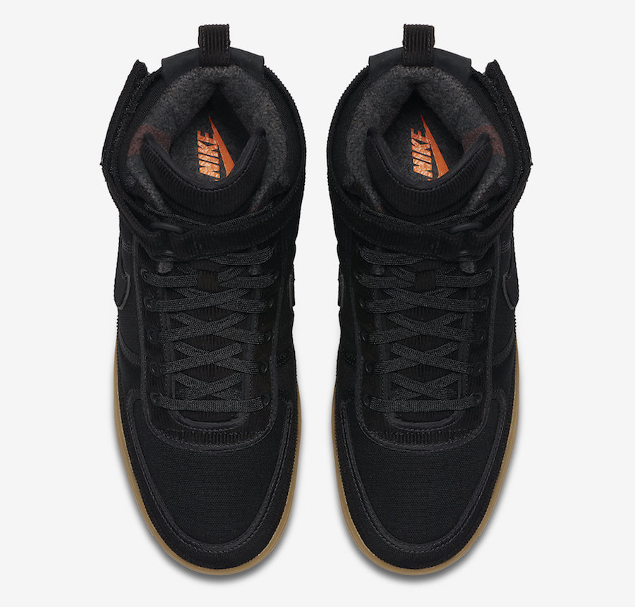 Carhartt WIP Nike Vandal High Supreme Black Gum AV4115-001 Release Date