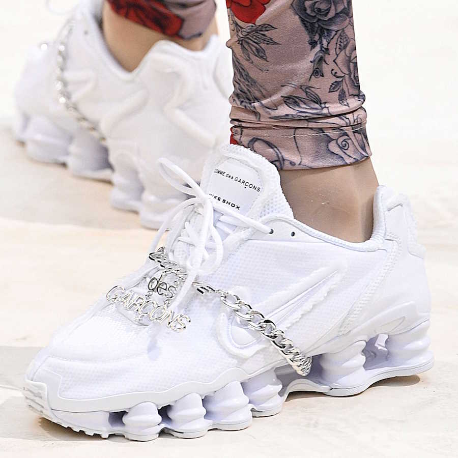Comme des Garcons x Nike Shox White Release Date