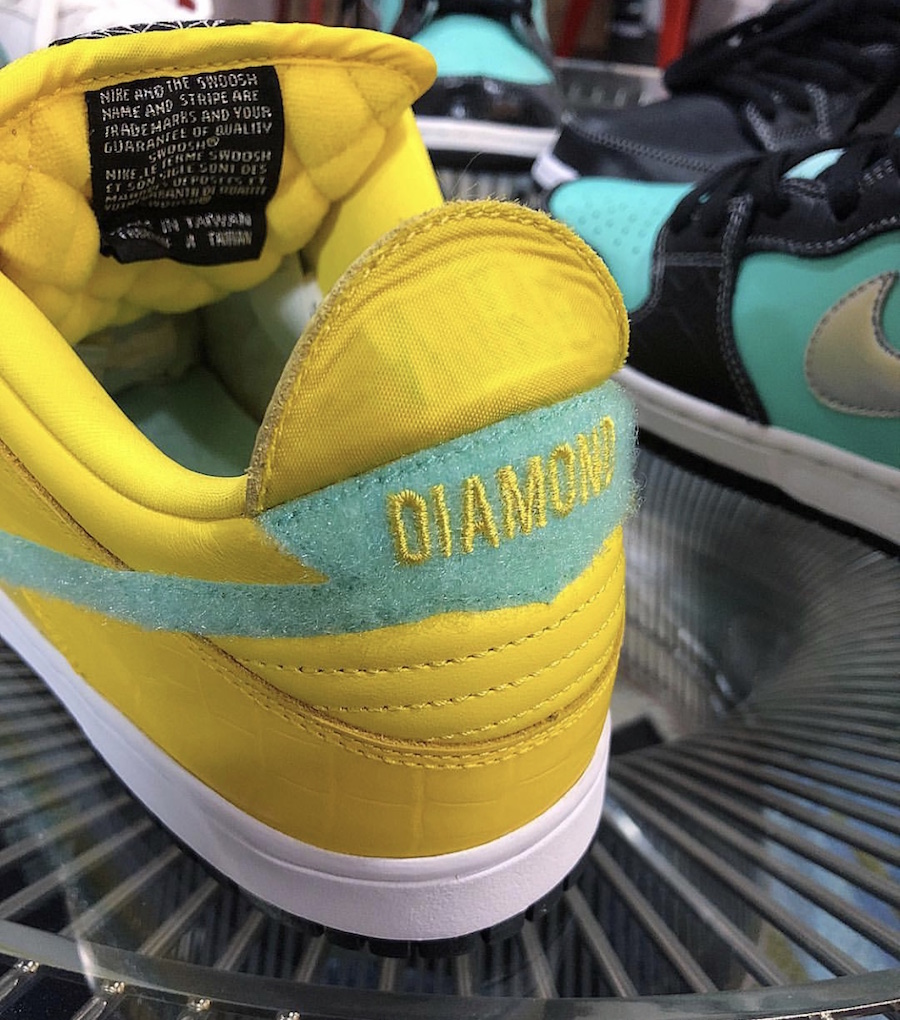 Diamond Supply Co. x Nike SB Dunk Low Yellow Release Date Price