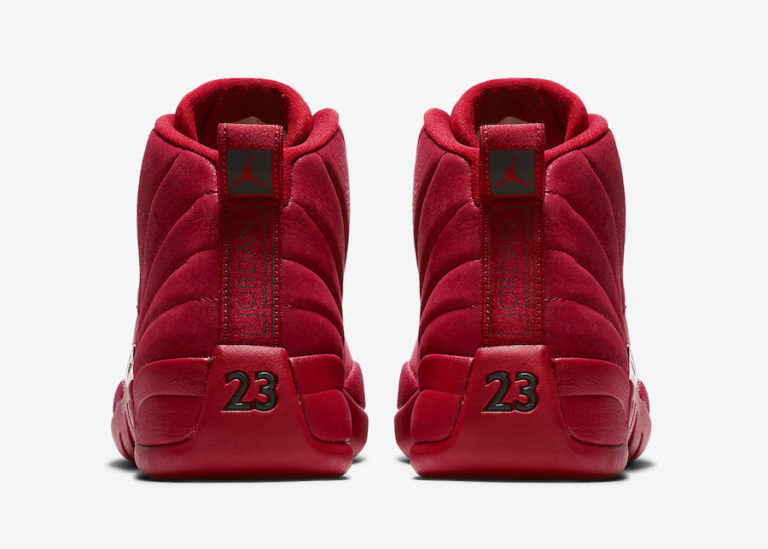red and black jordan 12 bulls