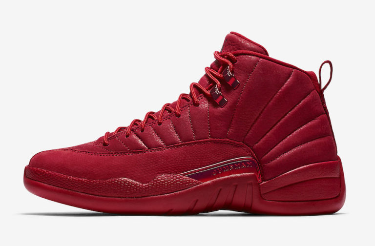 red and black jordan 12 bulls