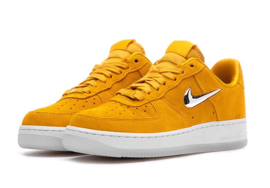 nike air force suede yellow
