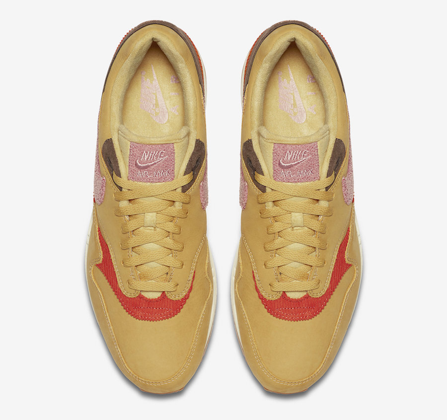 Nike Air Max 1 Wheat Gold Rust Pink CD7861-700 Release Date