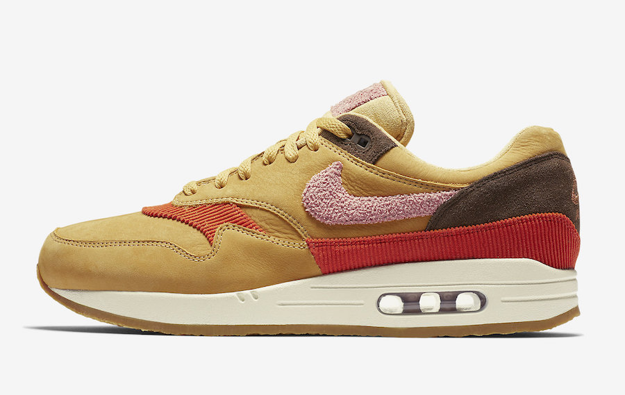 Nike Air Max 1 Wheat Gold Rust Pink CD7861-700 Release Date - SBD