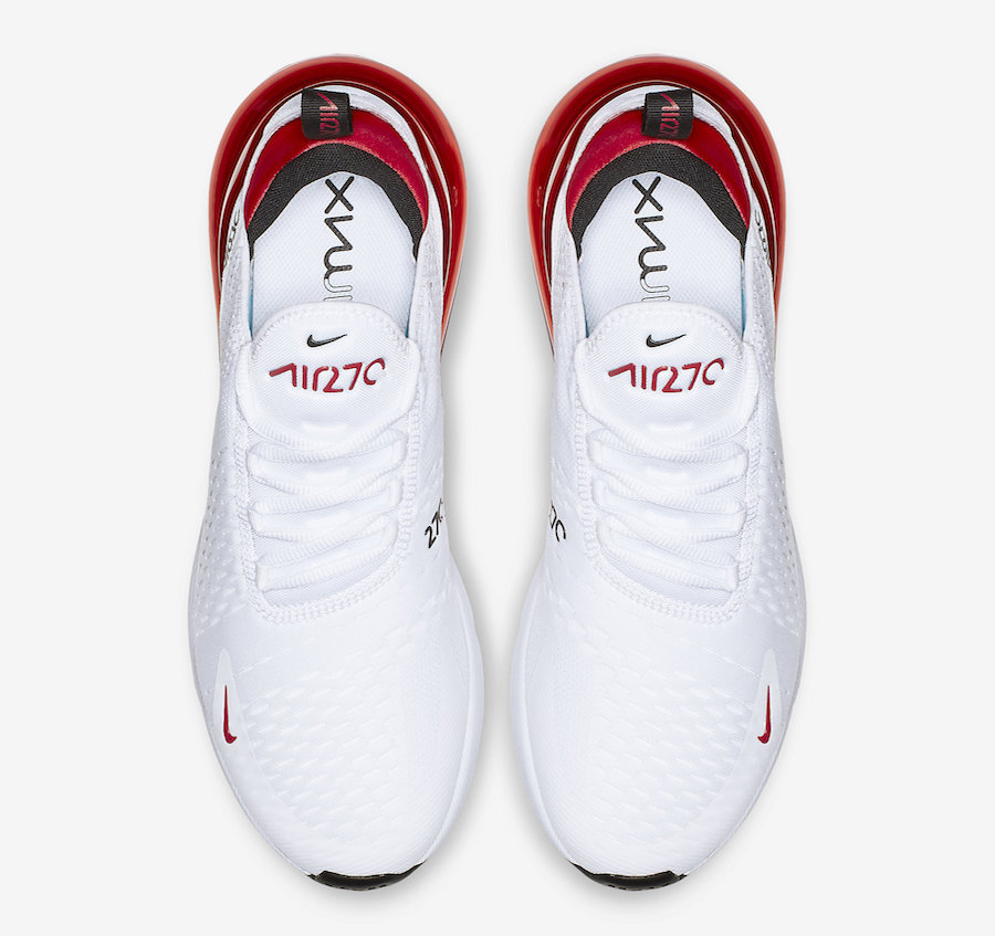 Nike Air Max 270 White University Red Bv2523 100 Release Date 3 Sneaker Bar Detroit
