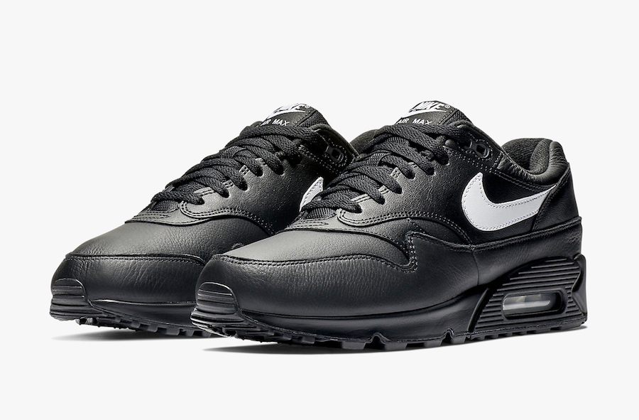 all black leather air max 1