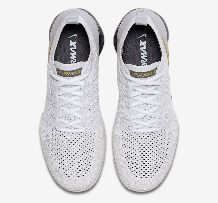 Nike Air VaporMax 2.0 Vast Grey Metallic Gold 942843-010 Release Date