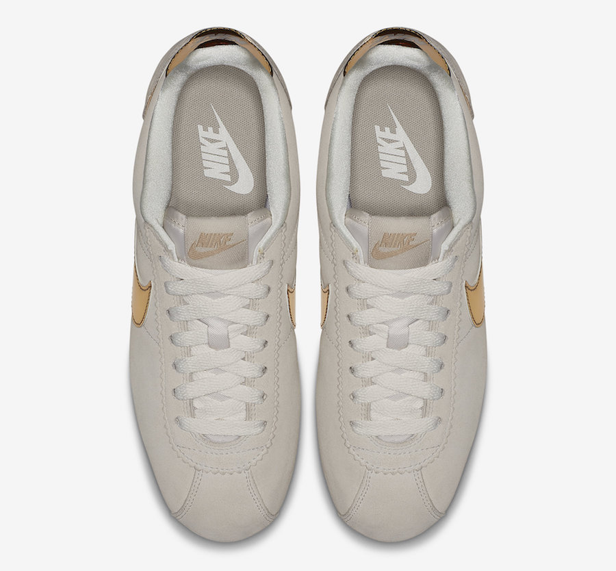 Nike Cortez Beige Metallic Gold 902856-013 Release Date