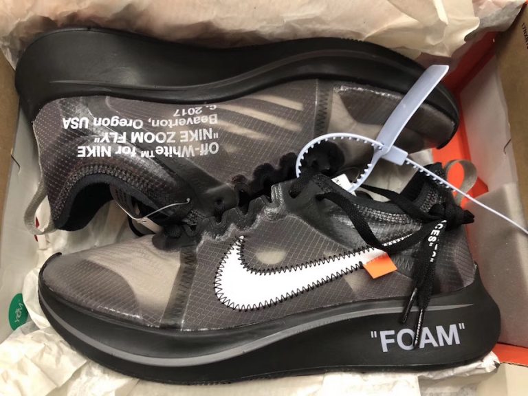 off white x nike zoom fly black