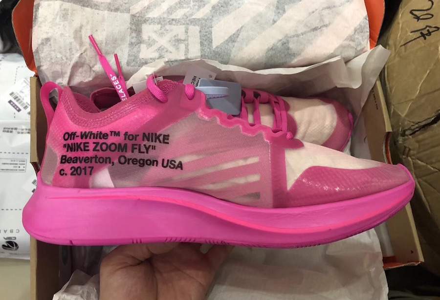 Off-White Nike Zoom Fly Tulip Pink Racer Pink AJ4588-600 Release Date