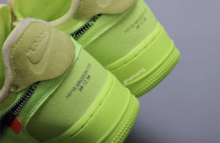 Off-White x Nike Air Force 1 Low Volt AO4606-700 Release Date