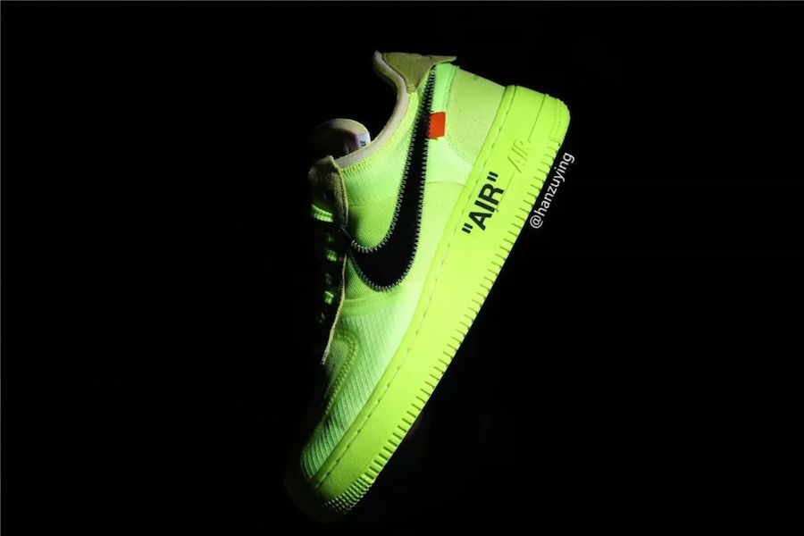 Off-White x Nike Air Force 1 Volt AO4606-700 Release Date