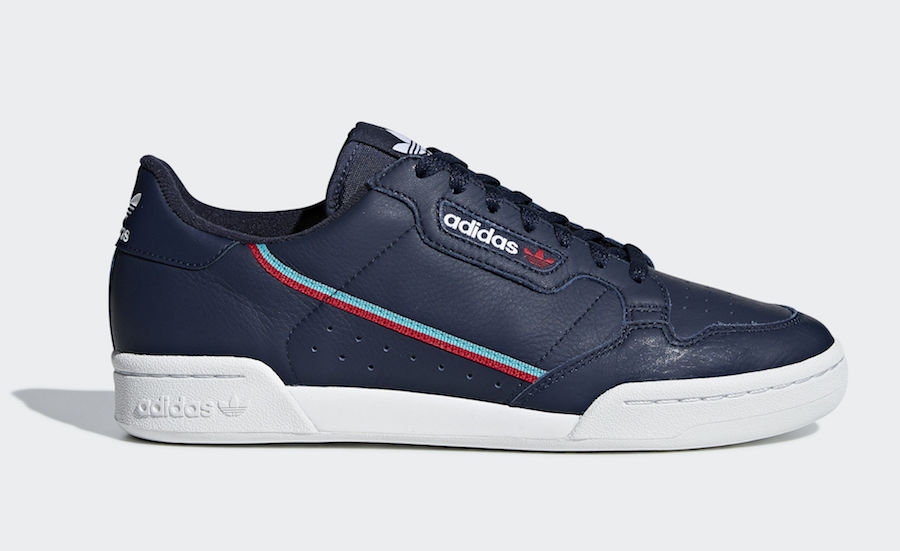 adidas Continental 80 Navy Scarlet B41670 Release Date