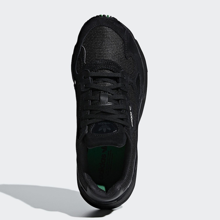 adidas Falcon Core Black Green F97483 Release Date