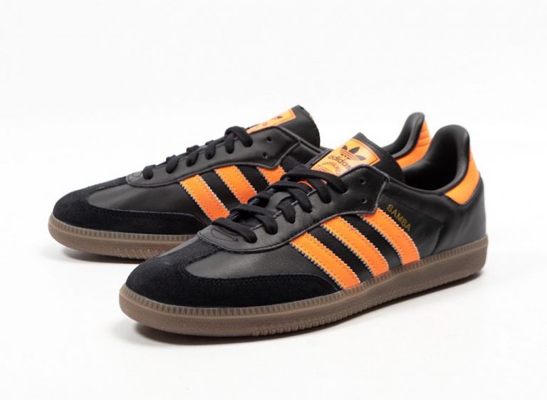 adidas samba og navy orange