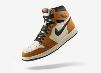 Air Jordan 1 High Rookie of the Year Golden Harvest Black Sail 555088-700 Release Date