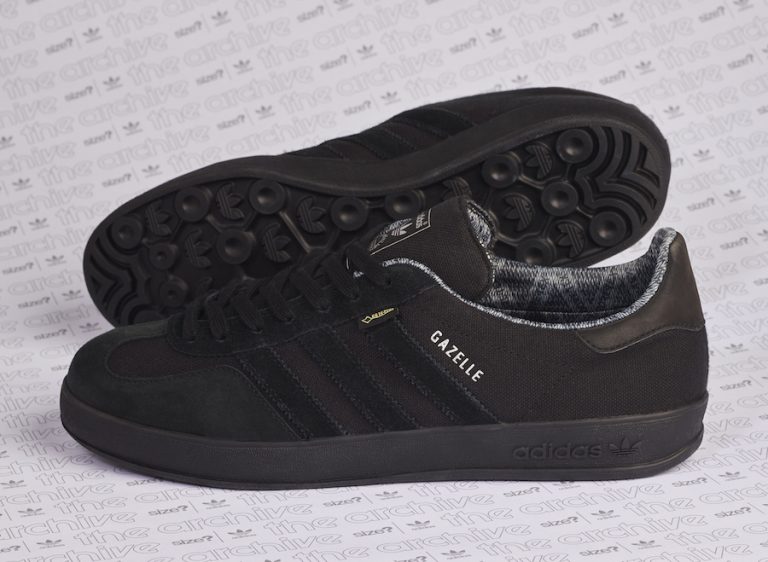 size? x adidas Gazelle Indoor Gore Tex Black Release Date - SBD