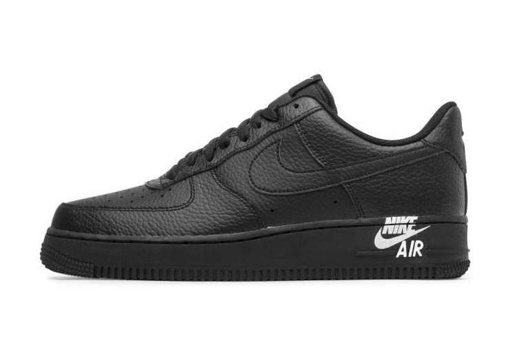 Nike Air Force 1 07 Leather Emblem Black AJ7280-002