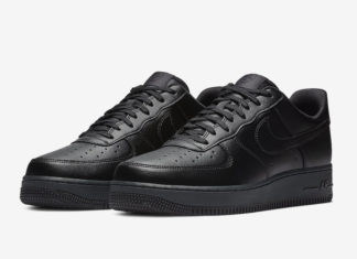 Nike Air Force 1 Flyleather Triple Black BV1391-001 Release Date