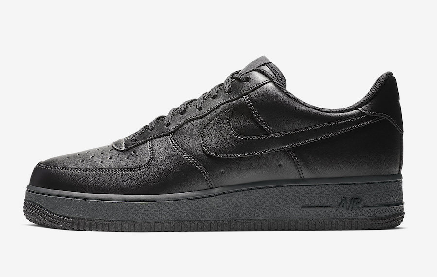 Nike Air Force 1 Flyleather Triple Black BV1391-001 Release Date