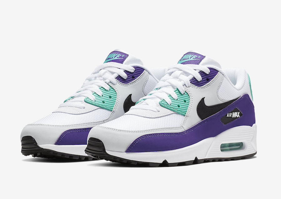 air max white and purple