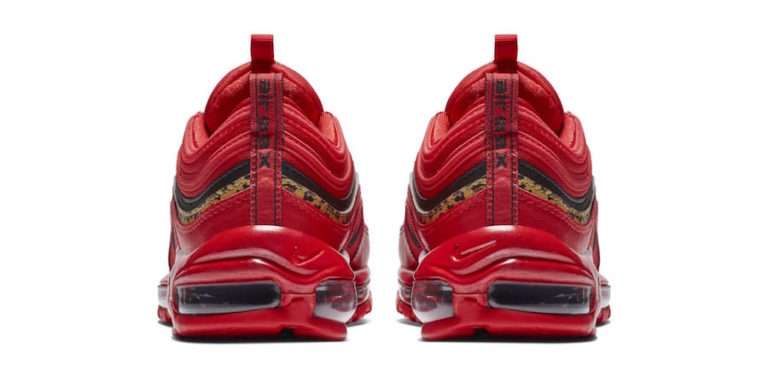 air max 97 red with leopard print