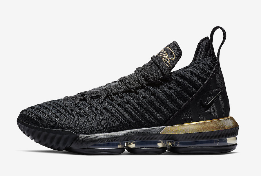 Nike LeBron 16 Im King Black Gold BQ5970-007 Release Date