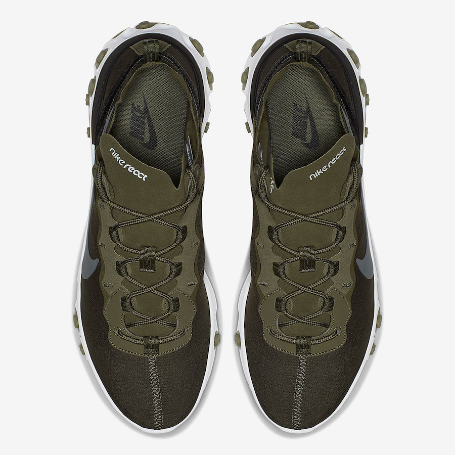 Nike React Element 55 Olive BQ6166-200 Release Date