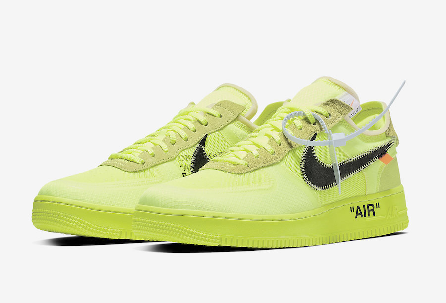 Off-White Nike Air Force 1 Volt AO4606-700 Release Date Pricing