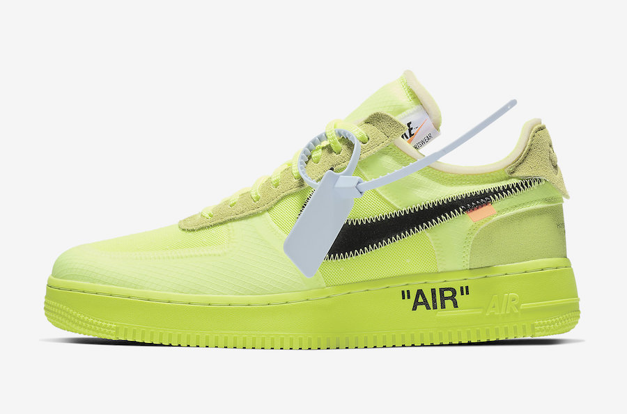 Off-White Nike Air Force 1 Volt AO4606-700 Release Date Pricing