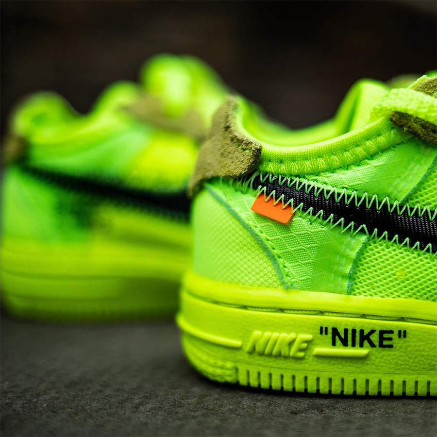 Off-White Nike Air Force 1 Volt Toddler Release Date