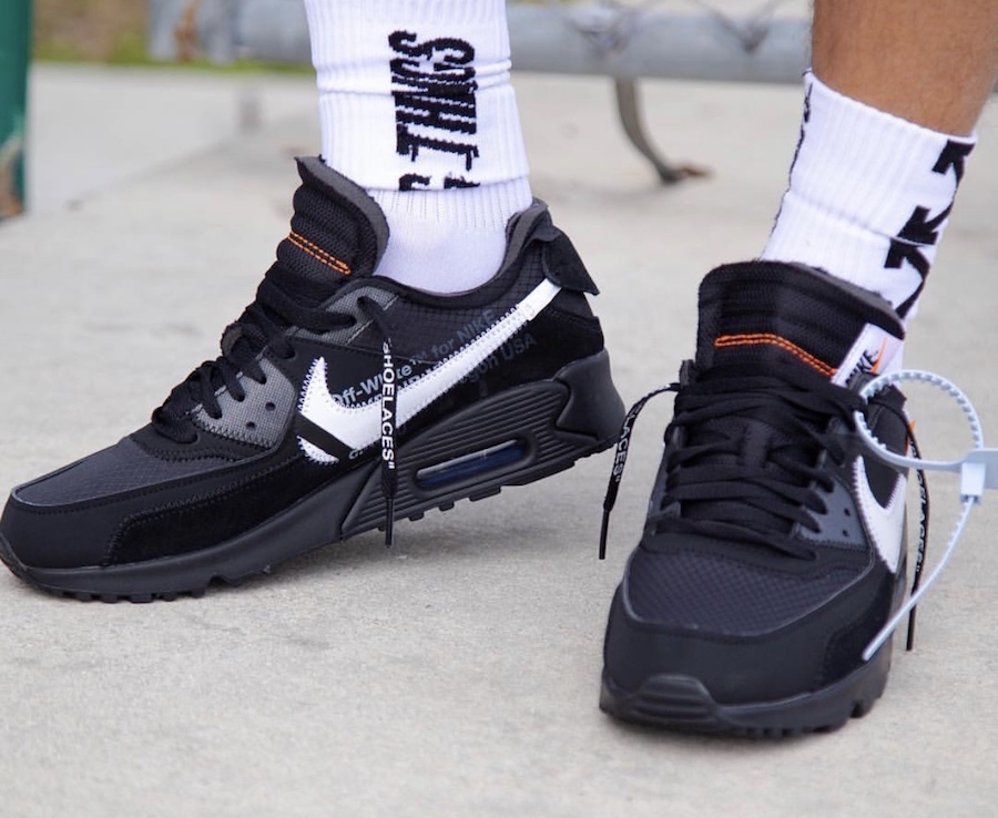 Off-White Nike Air Max 90 Black Official Release Date 
