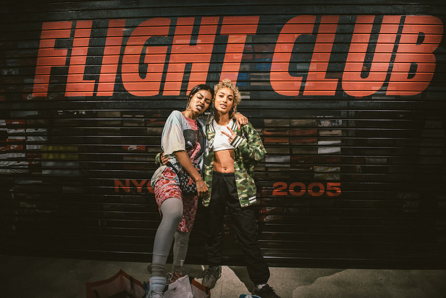 Teyana Taylor and DaniLeigh at Flight Club Miami