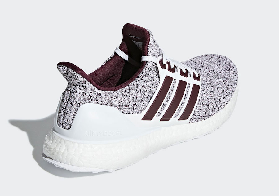 adidas Ultra Boost 4.0 White Burgundy EE3705 Release Date
