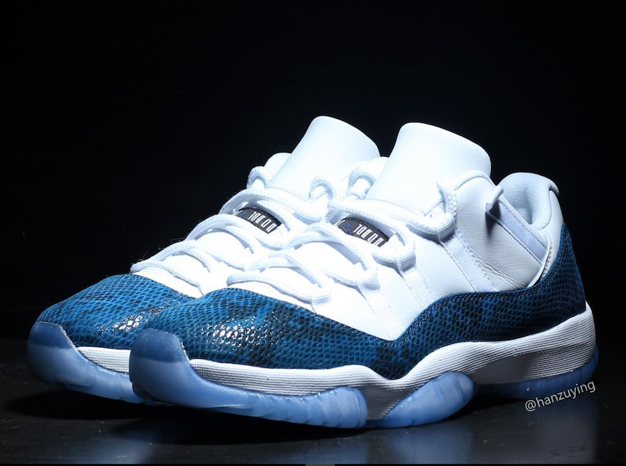 Air Jordan 11 Low Navy Blue Snakeskin CD6846-102 Release Date - SBD