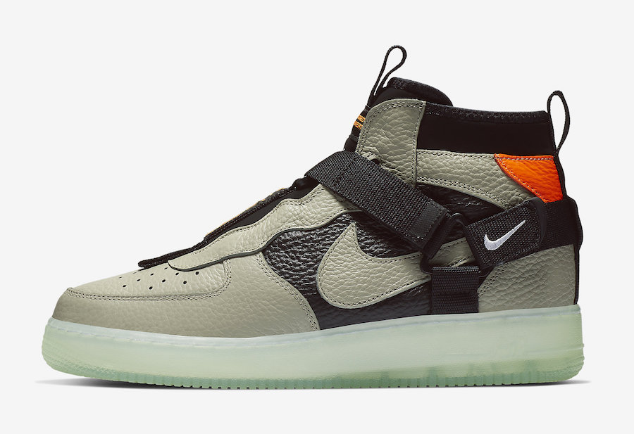 Nike Air Force 1 Mid Utility Spruce Fog AQ9758-300 Release Date Price