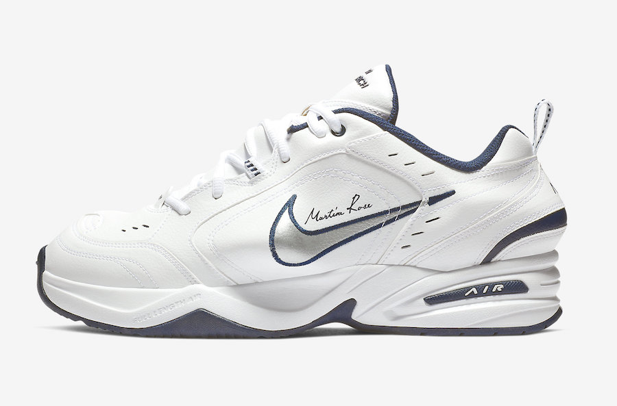 Nike Air Monarch Martine Rose White AT3147-100 Release Date