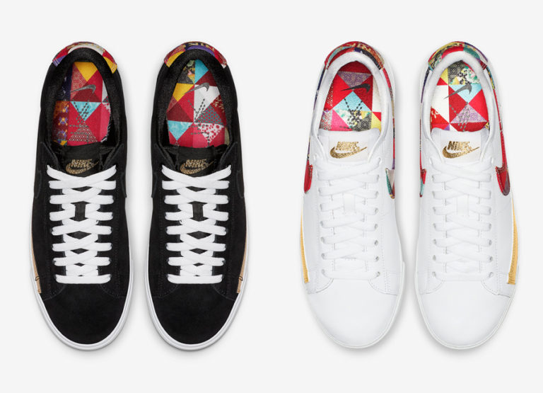 The nike blazer low receives a quilted swoosh for chinese new year Nike Blazer Low Chinese New Year Release Date - Sneaker Bar Detroit
