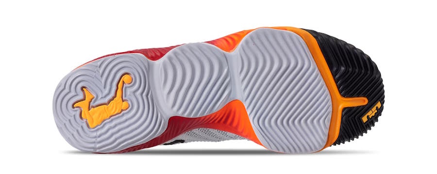 Nike LeBron 16 Kids White Laser Orange AQ2465-188 Release Date