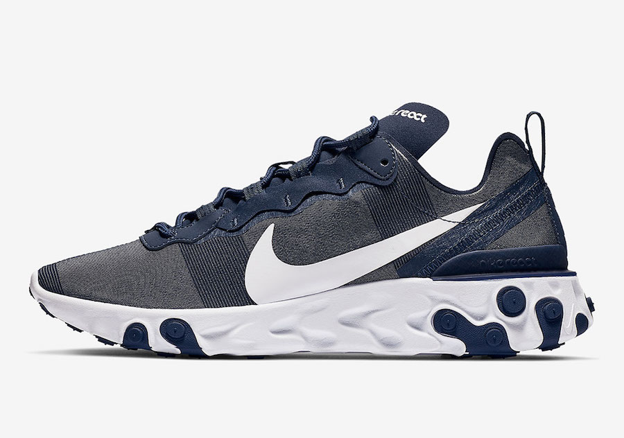 Nike React Element 55 Midnight Navy BQ6166-401 Release Date