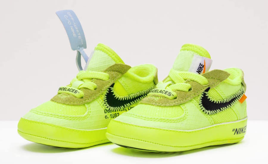 Off-White Nike Air Force 1 Kids Sizing Release Date - SBD