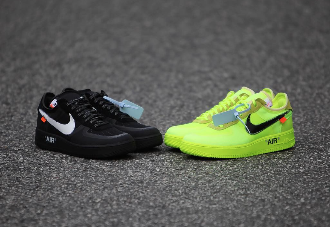 Off-White Nike Air Force 1 Volt AO4606-700 Black AO4606-001 Release Date