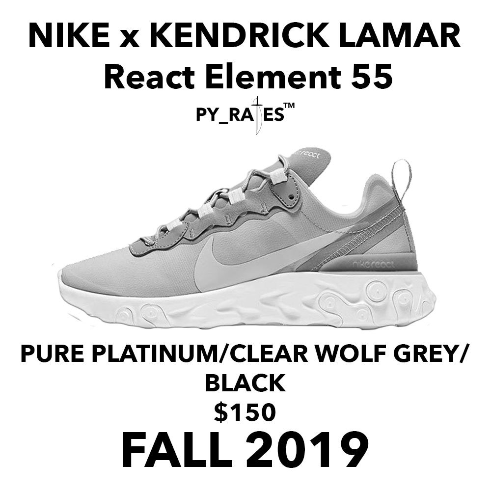 Kendrick Lamar x Nike React Element 55 Release Date