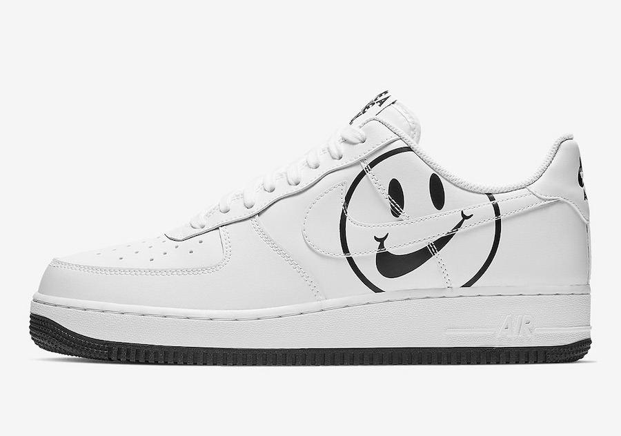 nike sneakers with smiley face