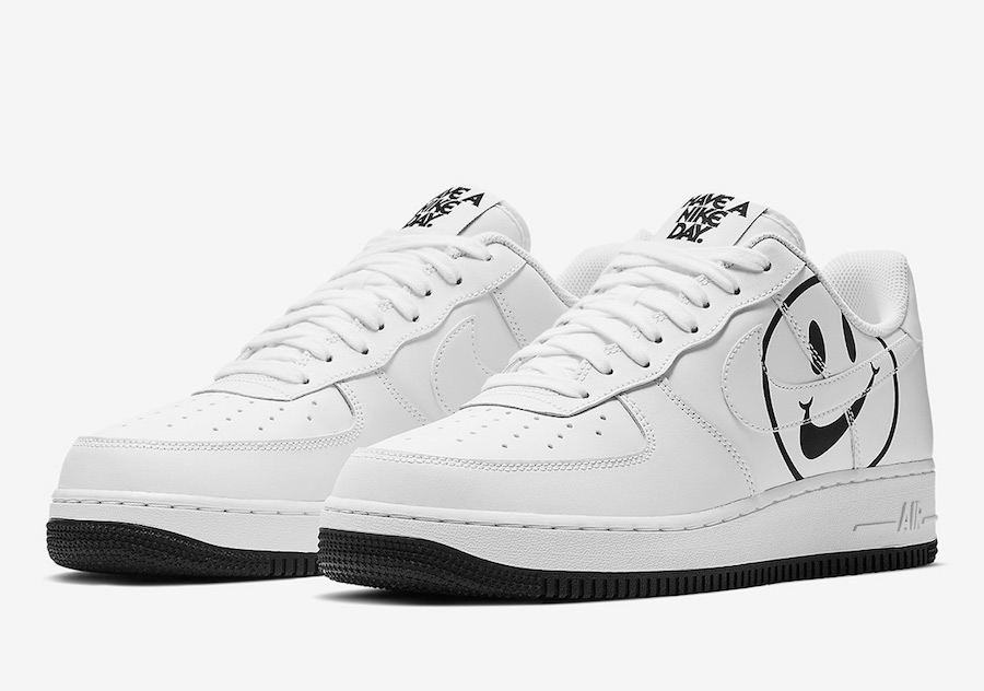 air force 1 smiley face