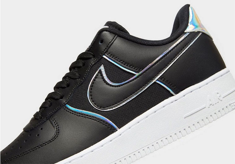 air force 1 low black iridescent outline
