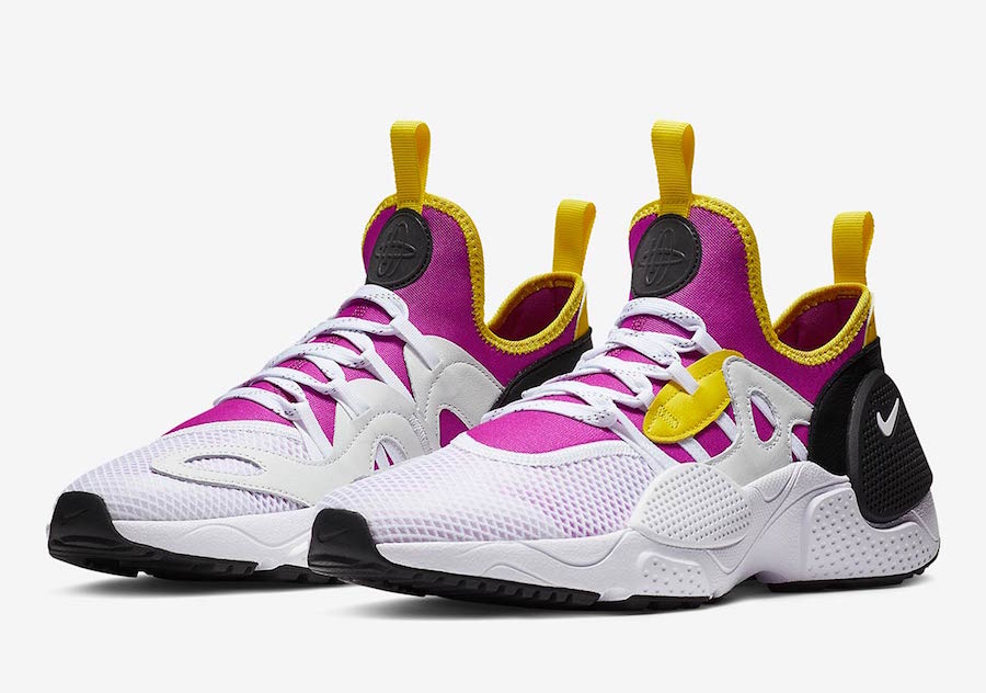 purple and yellow huaraches online -