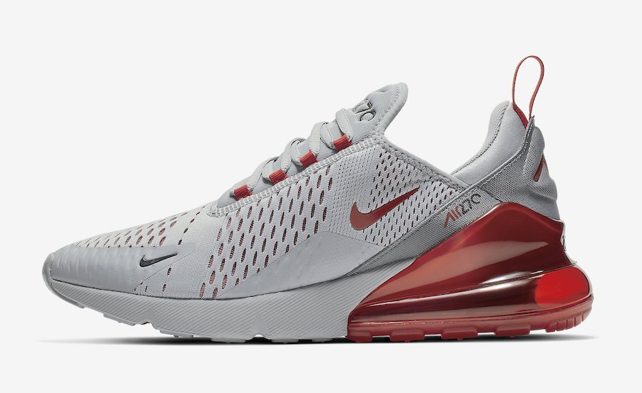 Nike Air Max 270 Wolf Grey University Red AH8050-018 Release Date